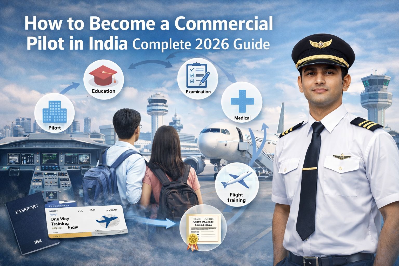 How to Become a Commercial Pilot in India – Complete 2026 Guide